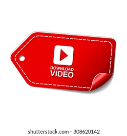 Download Video Red Vector Icon Design
