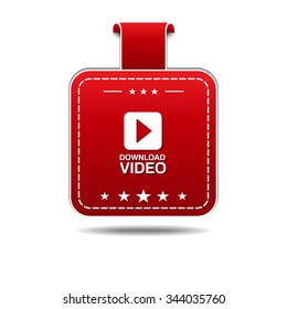 Download Video Red Vector Icon Design