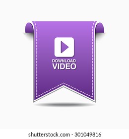 Download Video Violet Vector Icon Design