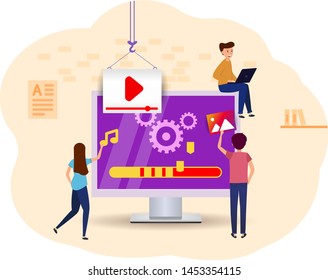 Download video to your computer. Update system. watch the video blog or online training, download media files