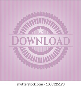 Download vintage pink emblem