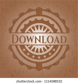 Download vintage wood emblem