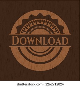 Download vintage wood emblem