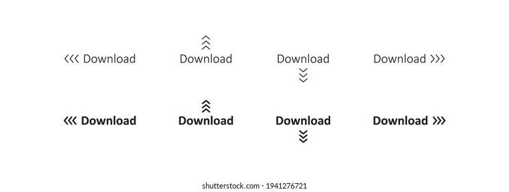 Botón web de descarga. icono de flecha de acción de Internet. Inicio de sesión simple en un estilo plano vectorial.