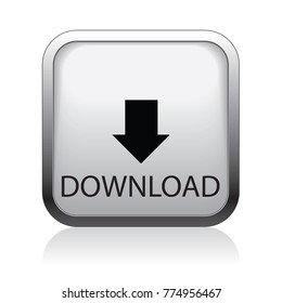 Download web button  isolated on a white background