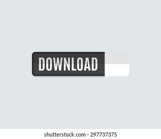 Download web button. Template for webdesign. Modern flat design website icon and design element