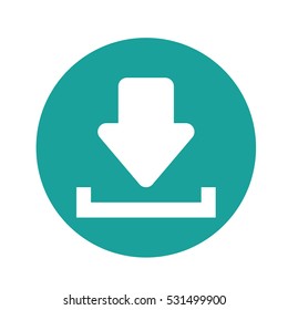 Download web symbol icon vector illustration graphic design