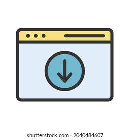 Download Webpage icon vector image. Can also be used for Physical Fitness. Suitable for mobile apps, web apps and print media.