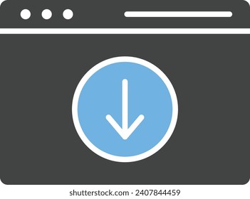 Descargar imagen vectorial de icono de página web. Adecuado para aplicaciones web móviles y medios de impresión.