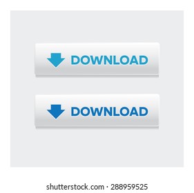 download white vector buttons