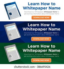 Download the Whitepaper or Ebook Graphics with Replaceable Title, Cover, and CTAs with Call to Action Buttons.  Whitepapers and E-books have a Similar Purpose in the Marketing World.