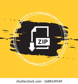Descargar Ilustración Del Vector Del Icono Del Documento ZIP Eps10