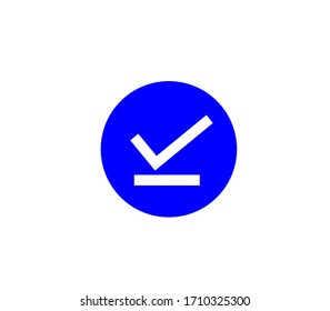 icono descargado aislado en fondo blanco, icono de descarga de fin