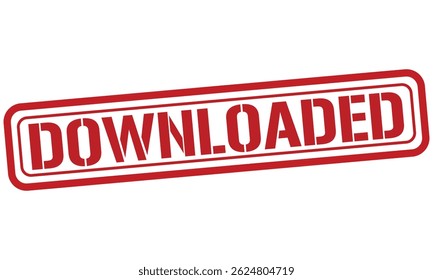 Vetor de texto de carimbo vermelho BAIXADO, carimbo