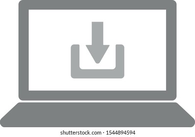 Downloading, downloading arrow Isolated Vector Icon