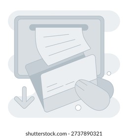 Downloading File Empty State Illustration
