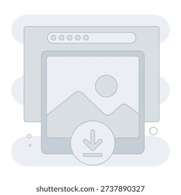 Downloading File Empty State Illustration