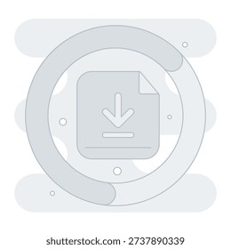 Downloading File Empty State Illustration