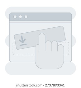 Downloading File Empty State Illustration