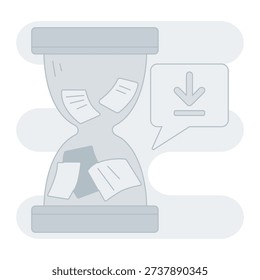Downloading File Empty State Illustration