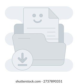 Downloading File Empty State Illustration
