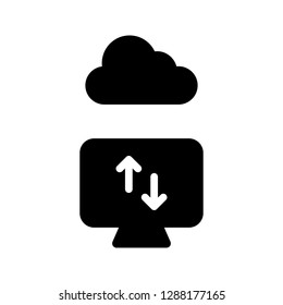 downloading glyphs vector icon