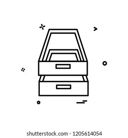 Downloading icon design vector