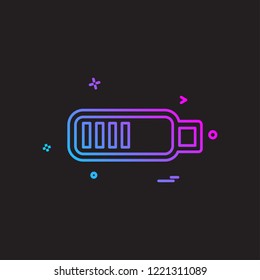 Downloading icon design vector