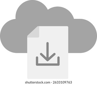 Sinal de arte do símbolo de ícone de download