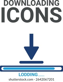 Downloading icons, It contains upload, document, link, download file, folder, data, and PDF icons. Solid icon collection. Vector illustration.