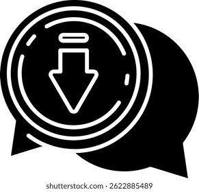 Vektorsymbol-Design der Downloads