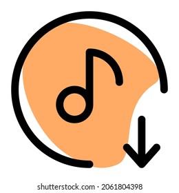 Downloading music songs from an online store