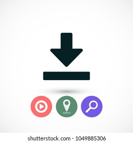 Downloading  vector icon