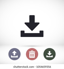 Downloading  vector icon