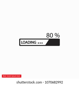 Downloading  vector icon
