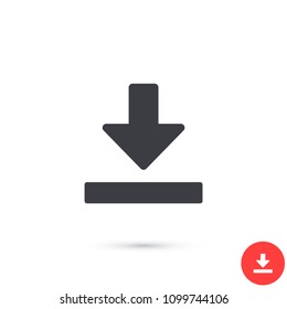 Downloading  vector icon