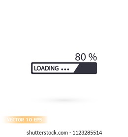 Downloading  vector icon