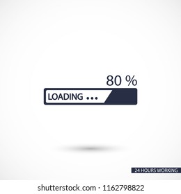Downloading  vector icon