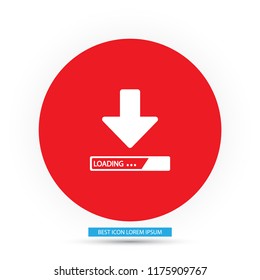 Downloading  vector icon