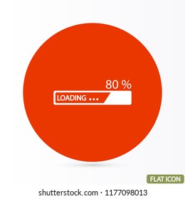 Downloading  vector icon
