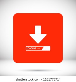 Downloading  vector icon