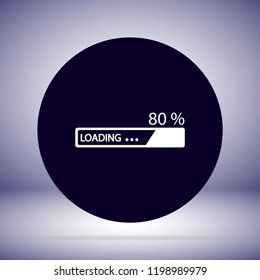 Downloading  vector icon