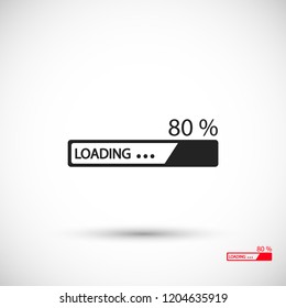 Downloading  vector icon