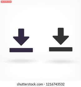 Downloading  vector icon