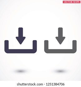 Downloading  vector icon