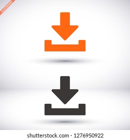 Downloading  vector icon
