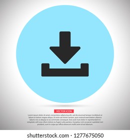 Downloading  vector icon