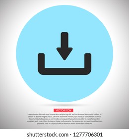 Downloading  vector icon