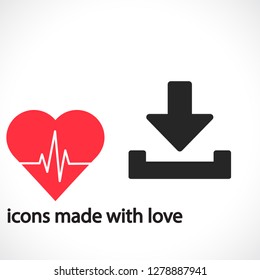 Downloading  vector icon