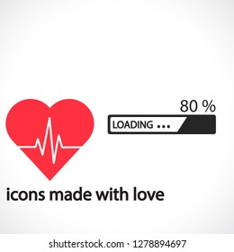 Downloading  vector icon